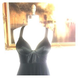 Theyskens Theory satin and jersey maxi dress